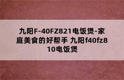 九阳F-40FZ821电饭煲-家庭美食的好帮手 九阳f40fz810电饭煲